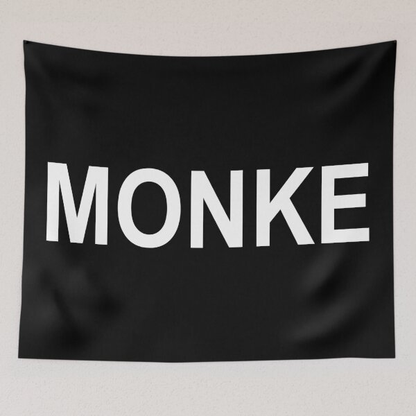Item preview, Monke Meme White text designed and sold by Qestro.
