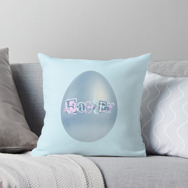 Item preview, Elegant Easter Egg (Blue on Lt. Blue) designed and sold by PawsitiveMum.