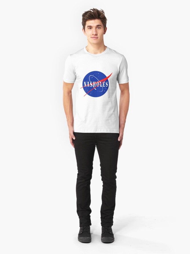 Alternate view of NASA NASHOLES Logo Slim Fit T-Shirt