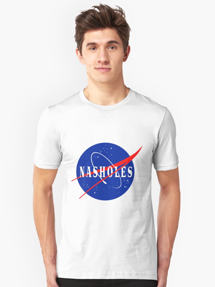 Alternate view of NASA NASHOLES Logo Slim Fit T-Shirt