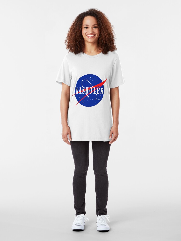 Alternate view of NASA NASHOLES Logo Slim Fit T-Shirt