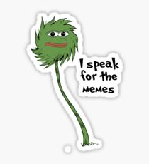 I speak for the memes Sticker