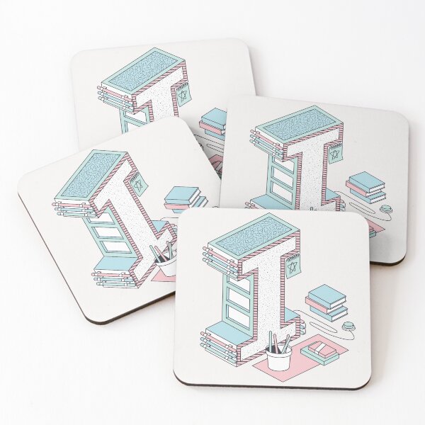 Item preview, Pastel Retro Letter I designed and sold by CynthSky.