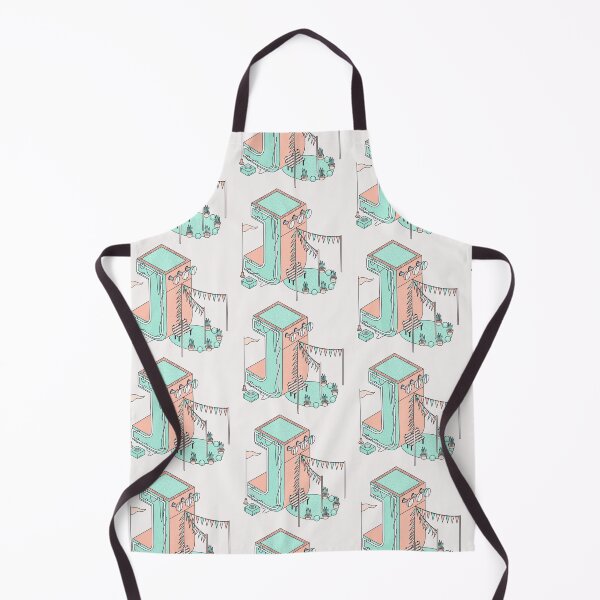 Item preview, Pastel Retro Letter J designed and sold by CynthSky.