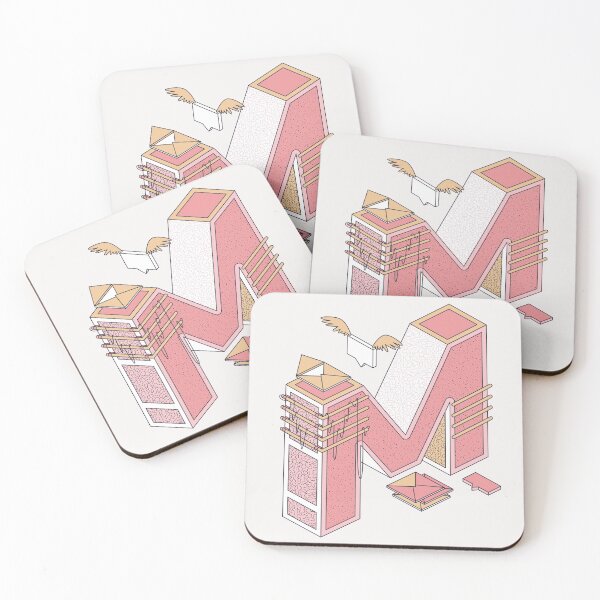 Item preview, Pastel Retro Letter M designed and sold by CynthSky.