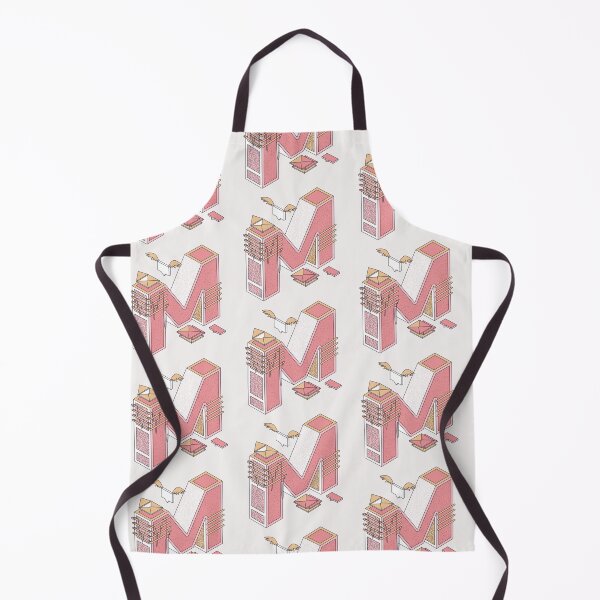 Item preview, Pastel Retro Letter M designed and sold by CynthSky.