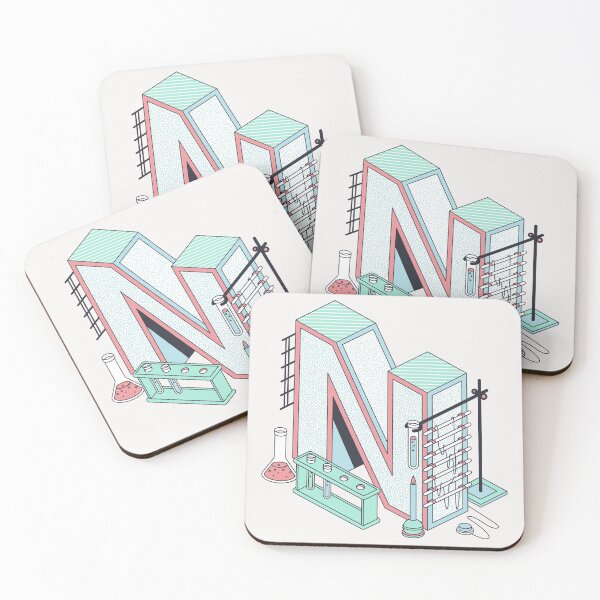 Item preview, Pastel Retro Letter N designed and sold by CynthSky.