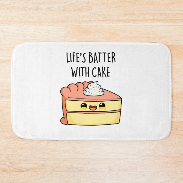 Item preview, Life's Batter With Cake Funny Cake Puns  designed and sold by punnybone.
