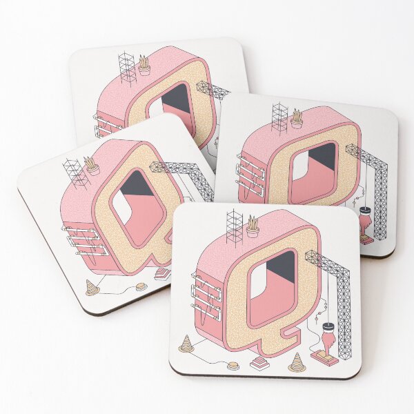 Item preview, Pastel Retro Letter Q designed and sold by CynthSky.