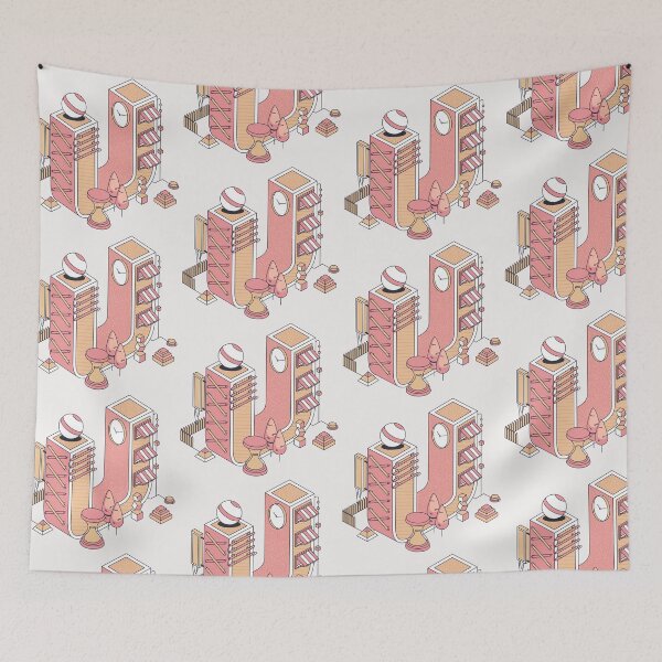 Item preview, Pastel Retro Letter U designed and sold by CynthSky.