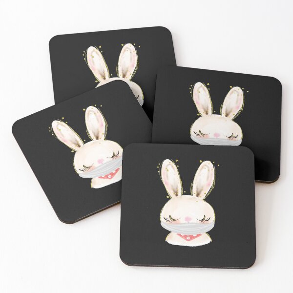 Item preview, Easter Social Distancing Bunny With Face Mask Quarantine Covid designed and sold by Terisdesign.