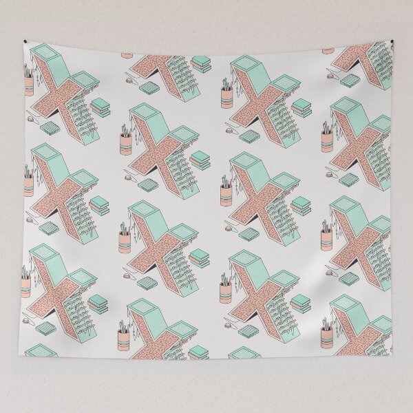 Item preview, Pastel Retro Letter X designed and sold by CynthSky.