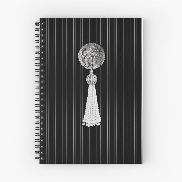 Item preview, Monogram E - Burlesque Pastie Tassel Silver designed and sold by Xarah.