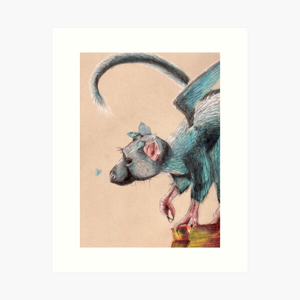 Trico from The Last Gaurdian Drawing  Art Print