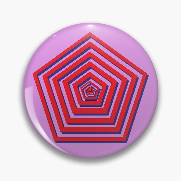 Item preview, Red Pentagon with Blue Shadow designed and sold by Justin Latimer.