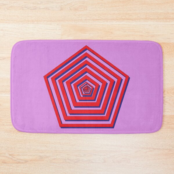 Item preview, Red Pentagon with Blue Shadow designed and sold by Justin Latimer.