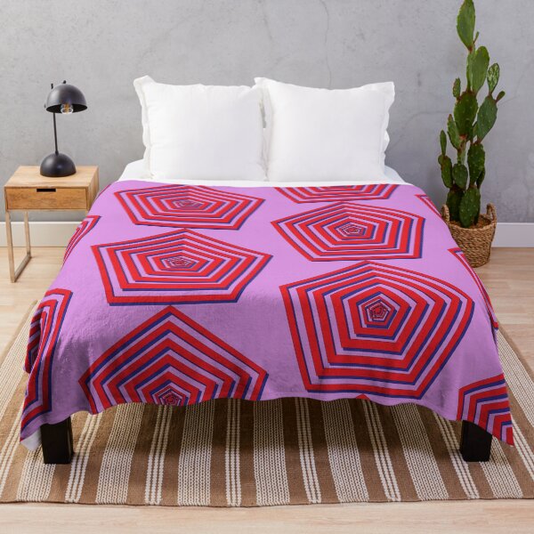 Item preview, Red Pentagon with Blue Shadow designed and sold by Justin Latimer.
