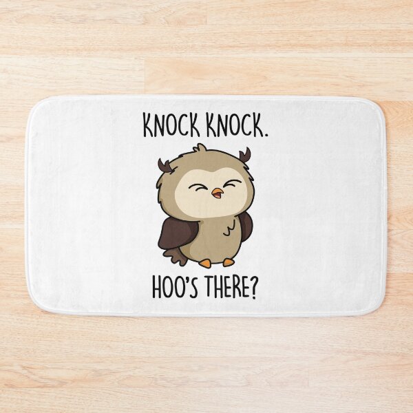 Item preview, Knock Knock Hoos There Funny Owl Puns  designed and sold by punnybone.