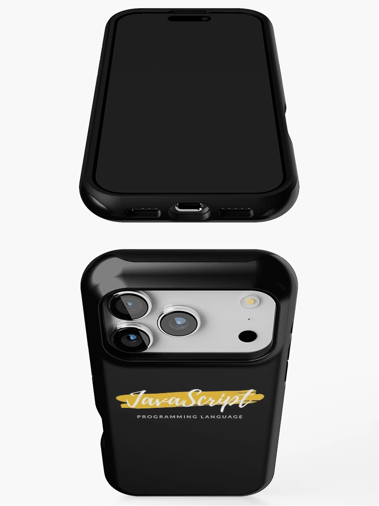 Thumbnail 3 of 4, iPhone Case, JavaScript Programming Language Paint Smear designed and sold by Code Wear.