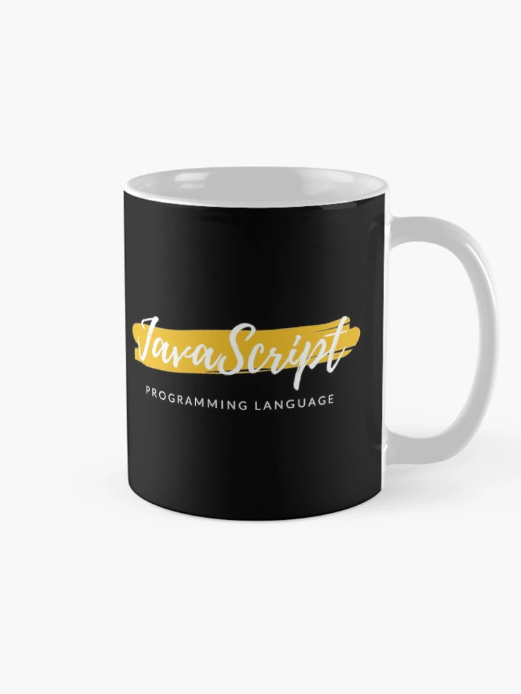Thumbnail 3 von 6, Kaffeebecher, JavaScript-Programmiersprache Paint Smear designt und verkauft von Code Wear.