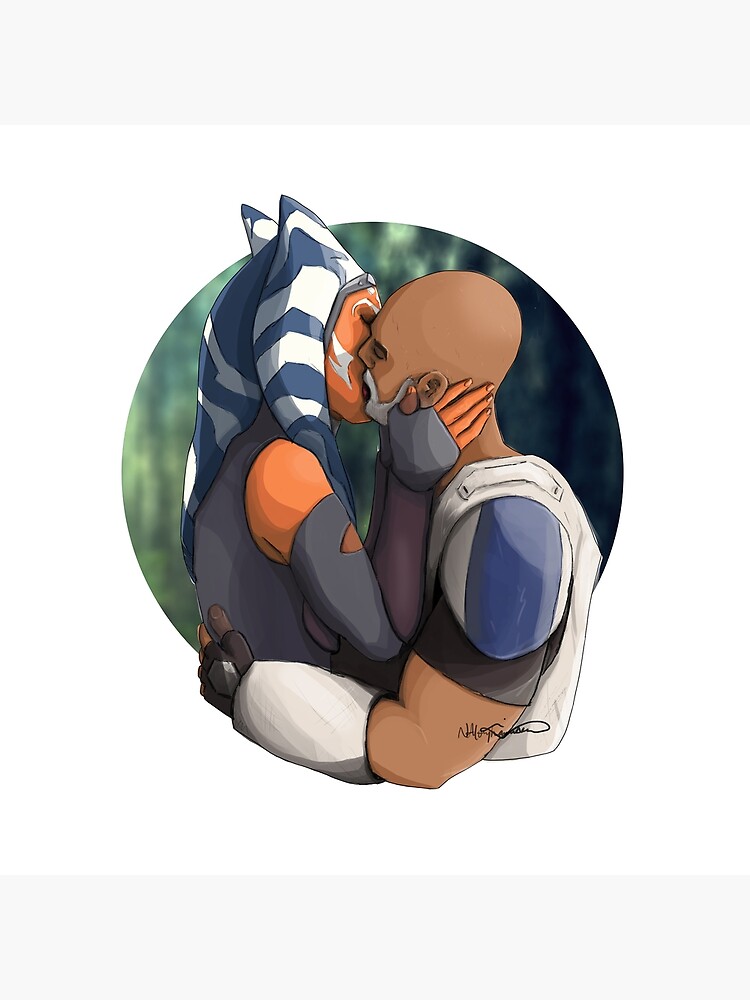 "Rex and Ahsoka Kiss" Poster for Sale by nottonyharrison Redbubble