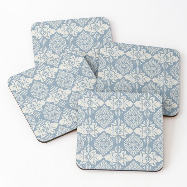 Item preview, Bluestar Yakan Floral Pattern designed and sold by crisdty.