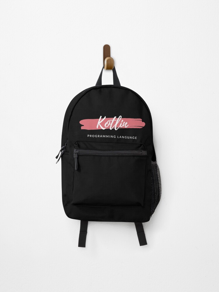 Thumbnail 1 of 3, Backpack, Kotlin Programming Language Paint Smear designed and sold by codewearIO.