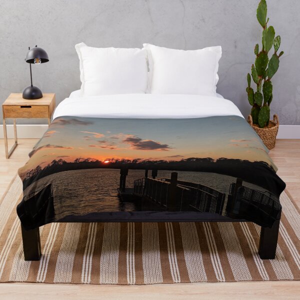 Item preview, Sunset At Lakeside Boat Dock designed and sold by toddbrooney.