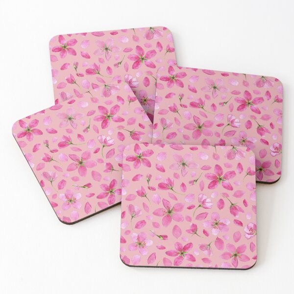 Item preview, Pressed apple blossom watercolor seamless pattern 2 designed and sold by Yulia Chepurova.