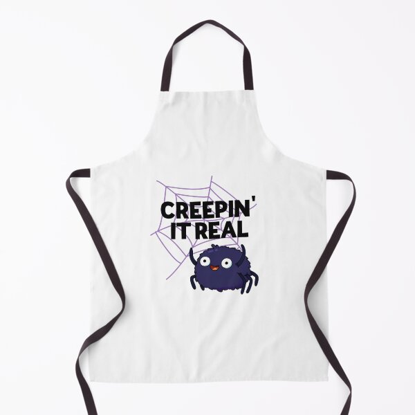 Item preview, Creeping It Real Funny Halloween Spider Puns designed and sold by punnybone.