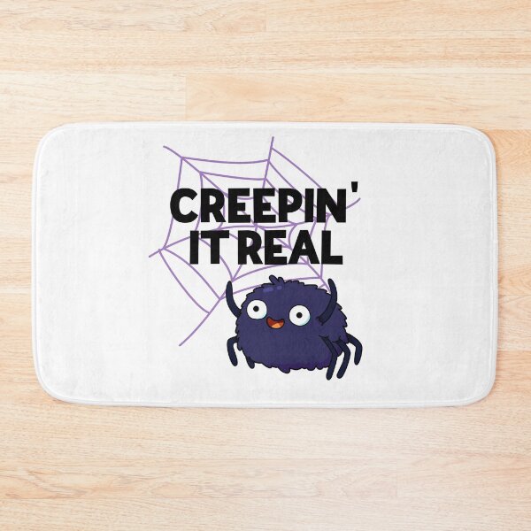 Item preview, Creeping It Real Funny Halloween Spider Puns  designed and sold by punnybone.
