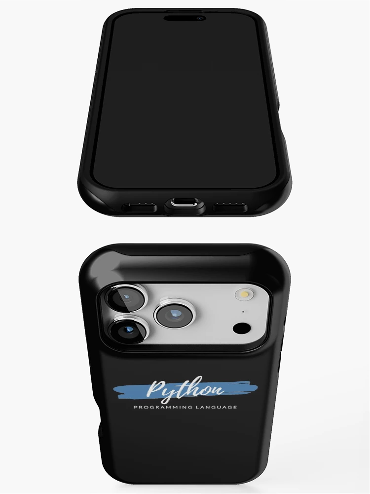 Thumbnail 3 of 4, iPhone Case, Python Programming Language Paint Smear designed and sold by Code Wear.
