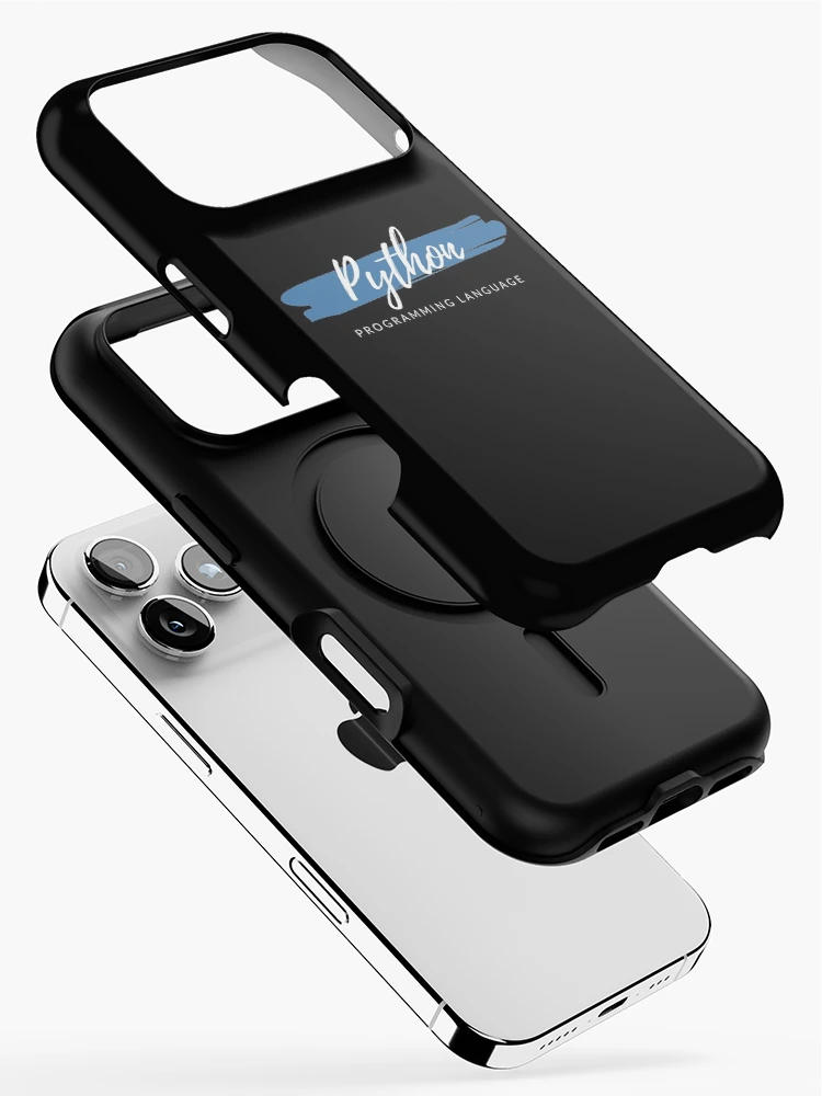 Thumbnail 2 of 4, iPhone Case, Python Programming Language Paint Smear designed and sold by Code Wear.