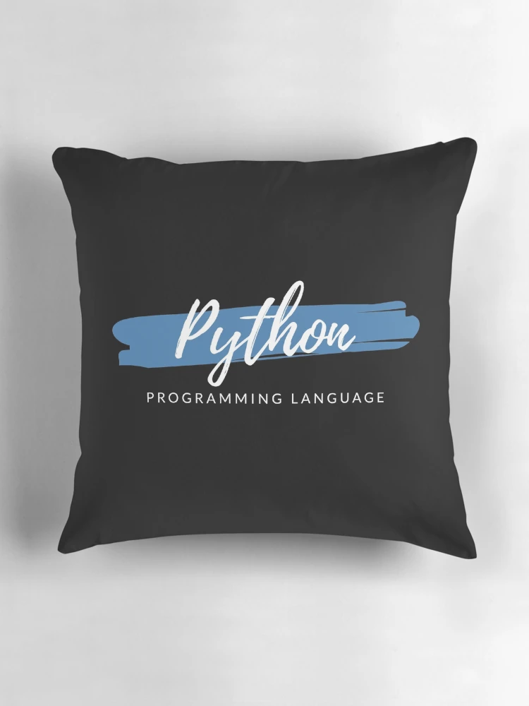 Thumbnail 3 of 4, Pillow, Python Programming Language Paint Smear designed and sold by Code Wear.