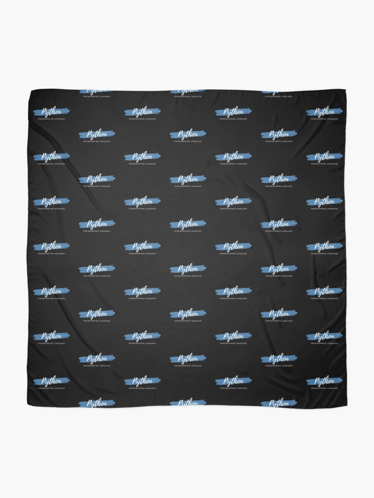 Thumbnail 2 of 3, Scarf, Python Programming Language Paint Smear designed and sold by Code Wear.