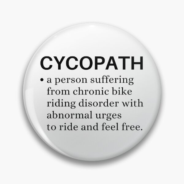 Item preview, Cycling Funny - Cycopath for cycling lovers designed and sold by Apoorv Choudhary.