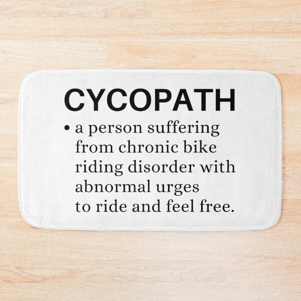 Item preview, Cycling Funny - Cycopath for cycling lovers designed and sold by Apoorv Choudhary.