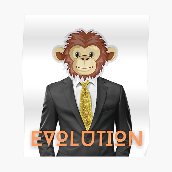 Posters Sur Le Theme Singe En Costume Redbubble