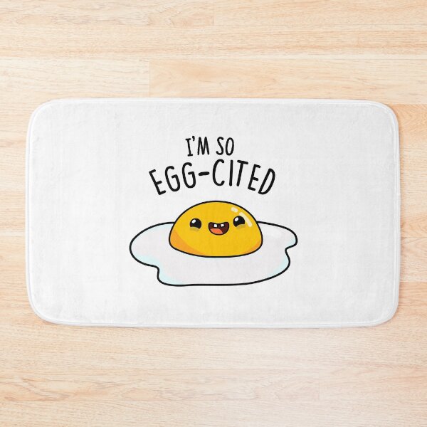 Item preview, I'm So Egg-cited Funny Egg Puns  designed and sold by punnybone.
