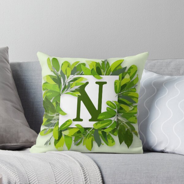 Item preview, Monogram N Foliage Frame | Wedding Letters | Floral Letter designed and sold by VinBasis.