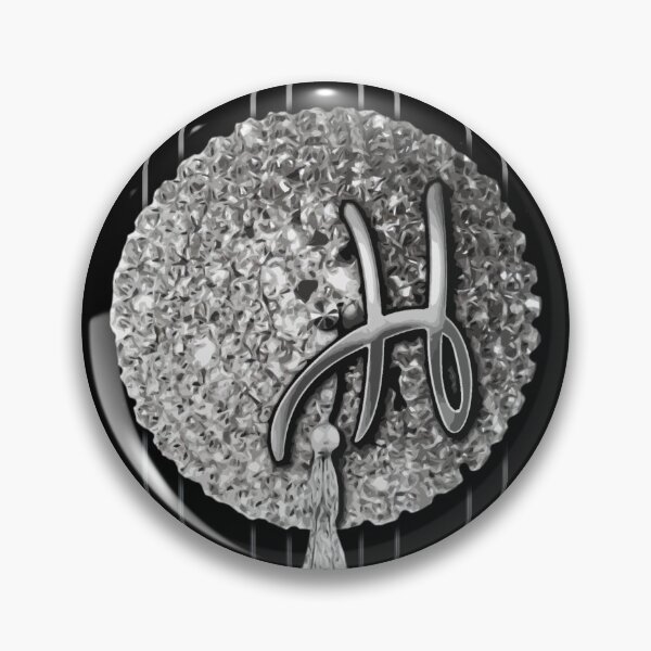 Item preview, Burlesque pastie tassel silver - letter H. designed and sold by Xarah.
