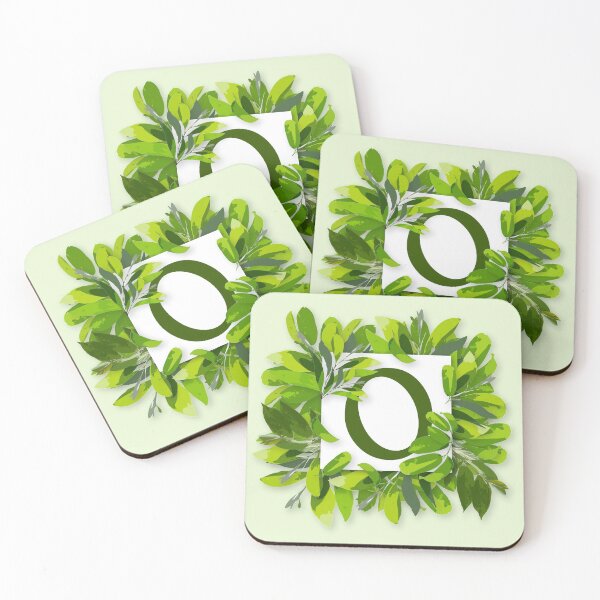 Item preview, Monogram O Foliage Frame | Wedding Letters | Floral Letter designed and sold by VinBasis.