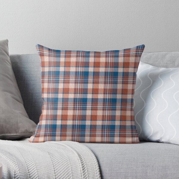 Navy blue and outlet orange pillows