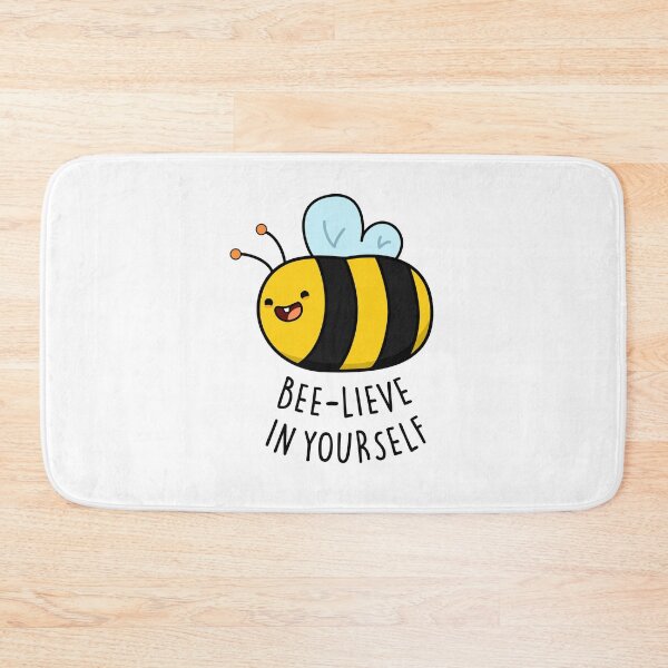 Item preview, Bee-lieve in Yourself Funny Bee Puns  designed and sold by punnybone.