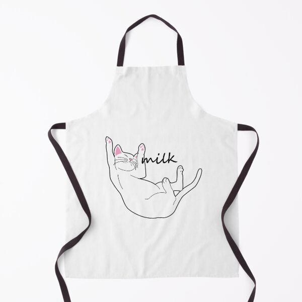 Item preview, white cats milk print style. designed and sold by dadamda.