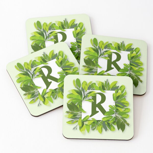 Item preview, Monogram R Foliage Frame | Wedding Letters | Floral Letter designed and sold by VinBasis.
