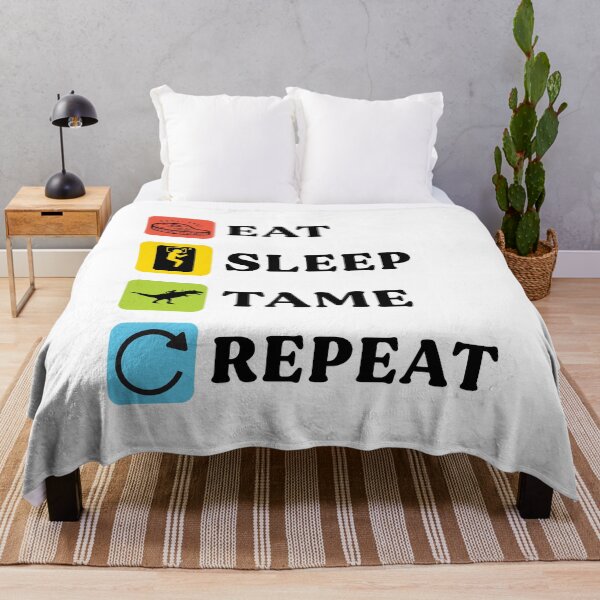 Item preview, Eat Sleep Tame Repeat Funny Survival Gaming Sayings designed and sold by Scratches Tees.
