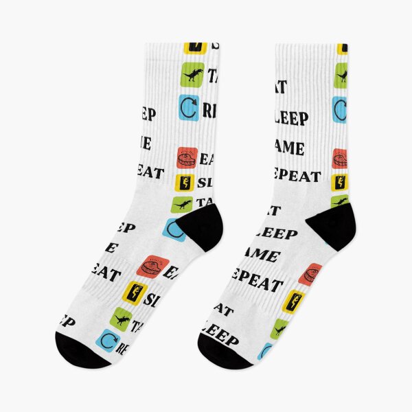 Item preview, Eat Sleep Tame Repeat Funny Survival Gaming Sayings designed and sold by Scratches Tees.