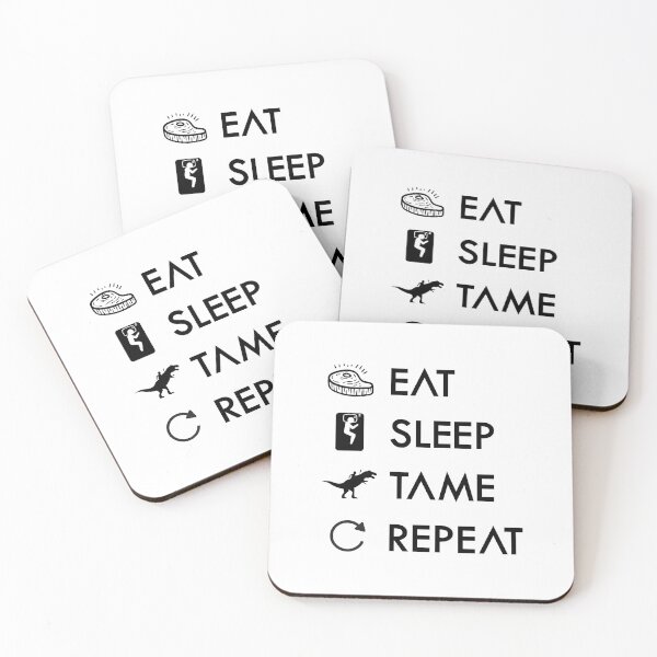 Item preview, Eat Sleep Tame Repeat Funny Survival Games Quotes designed and sold by Scratches Tees.