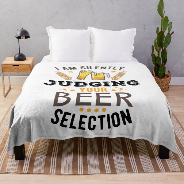 Item preview, I Am Silently Judging Your Beer Selection Funny Drinking Sayings designed and sold by Scratches Tees.